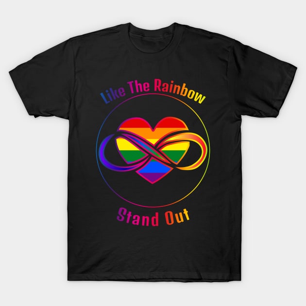 Stand out, like the rainbow! T-Shirt by Zodiac Mania